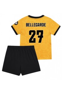 Wolves Jean-Ricner Bellegarde #27 Jalkapallovaatteet Lasten Kotipeliasu 2025-26 Lyhythihainen (+ Lyhyet housut)